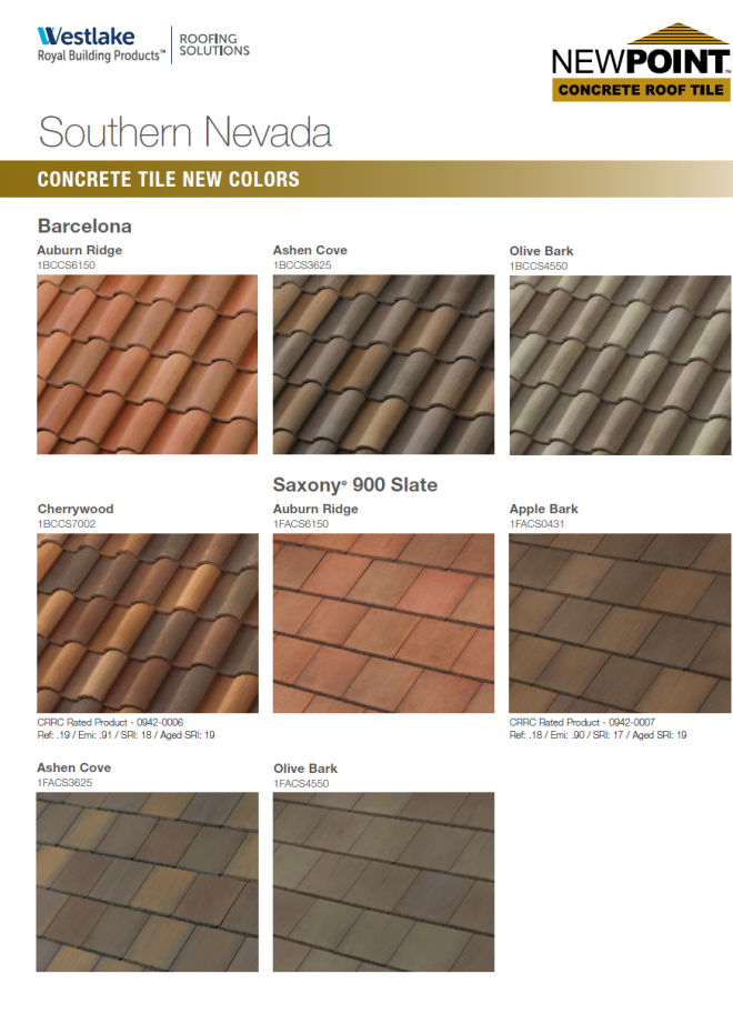 Newpoint Concrete new colors - Southern Nevada region