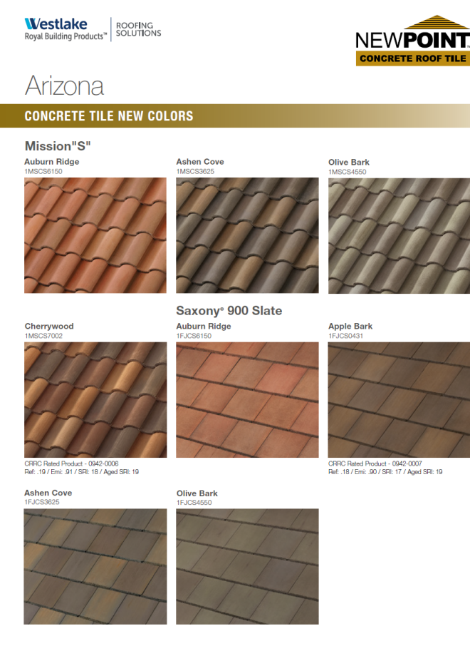 Newpoint Concrete new colors - Arizona region